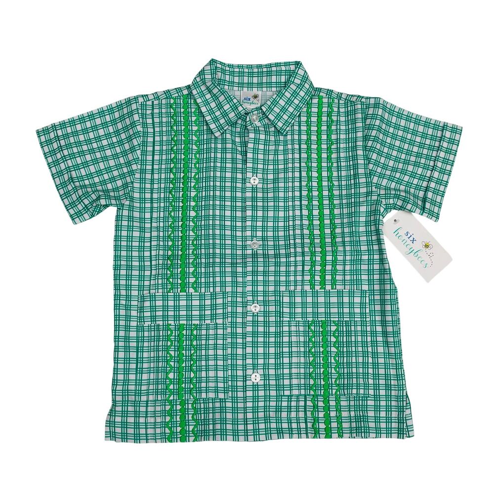 NWT Six Honeybees Size 10 Sugarplum Dreams Guayabera